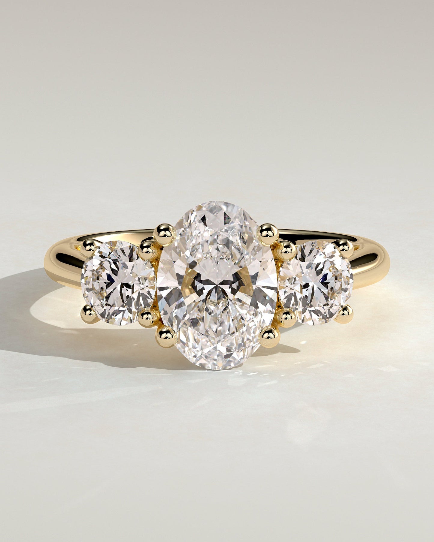 Round Halo, Pave & Split Shank Engagement Ring – 1.93 CT Lab Grown Diamond