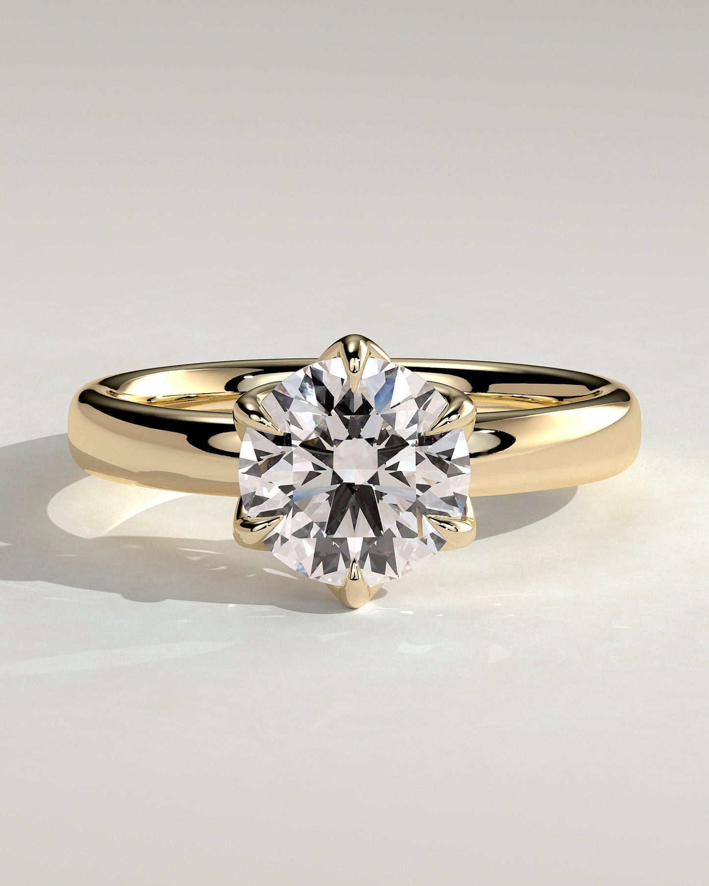 Round Halo, Pave & Split Shank Engagement Ring – 1.93 CT Lab Grown Diamond