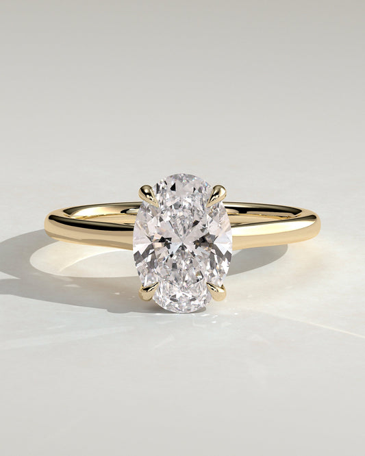 Round Halo, Pave & Split Shank Engagement Ring – 1.93 CT Lab Grown Diamond