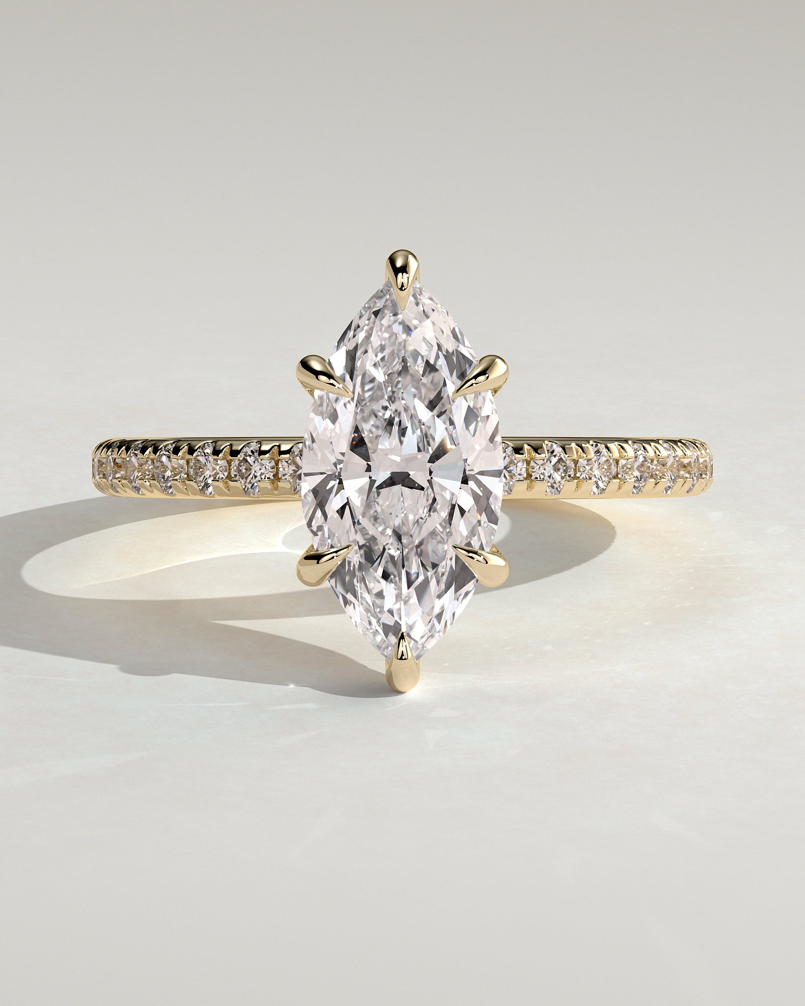 Round Halo, Pave & Split Shank Engagement Ring – 1.93 CT Lab Grown Diamond