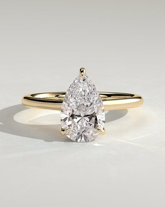 Round Halo, Pave & Split Shank Engagement Ring – 1.93 CT Lab Grown Diamond