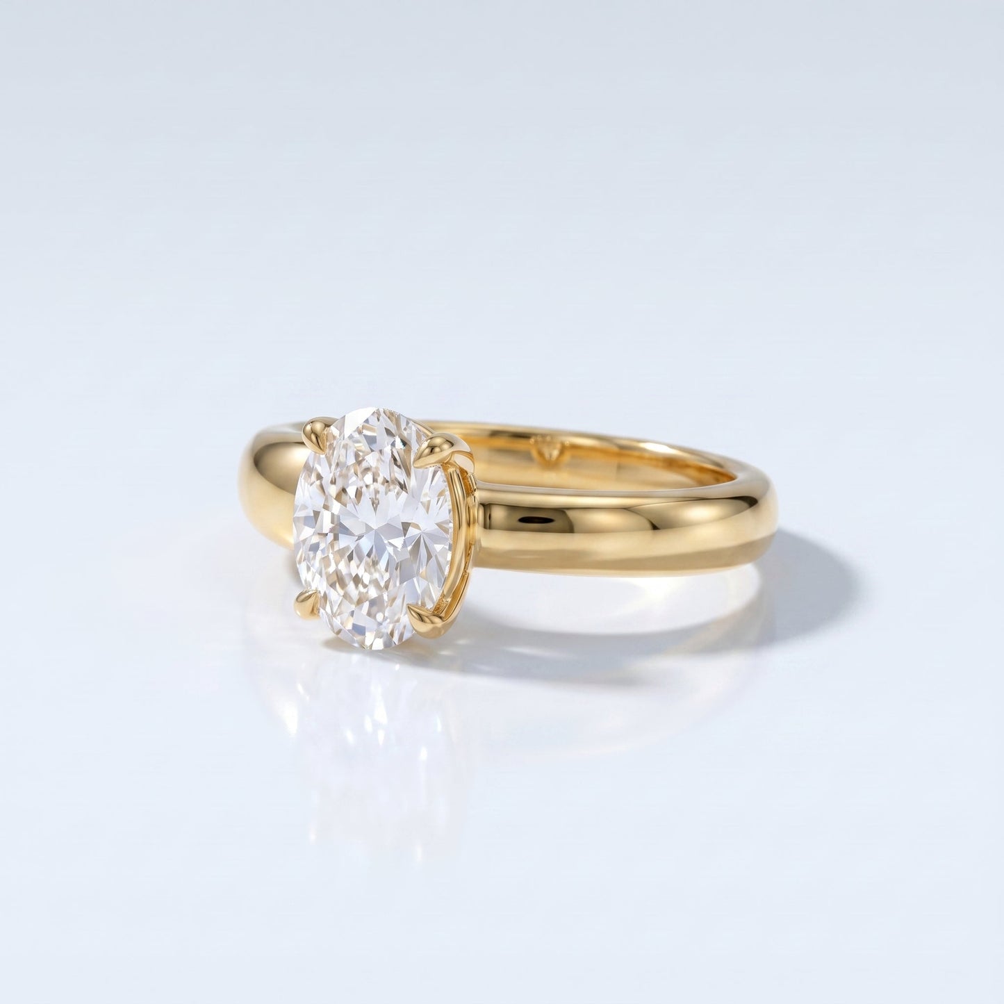 Marquise Swirl Solitaire Engagement Ring – 1 CT Lab Grown Diamond