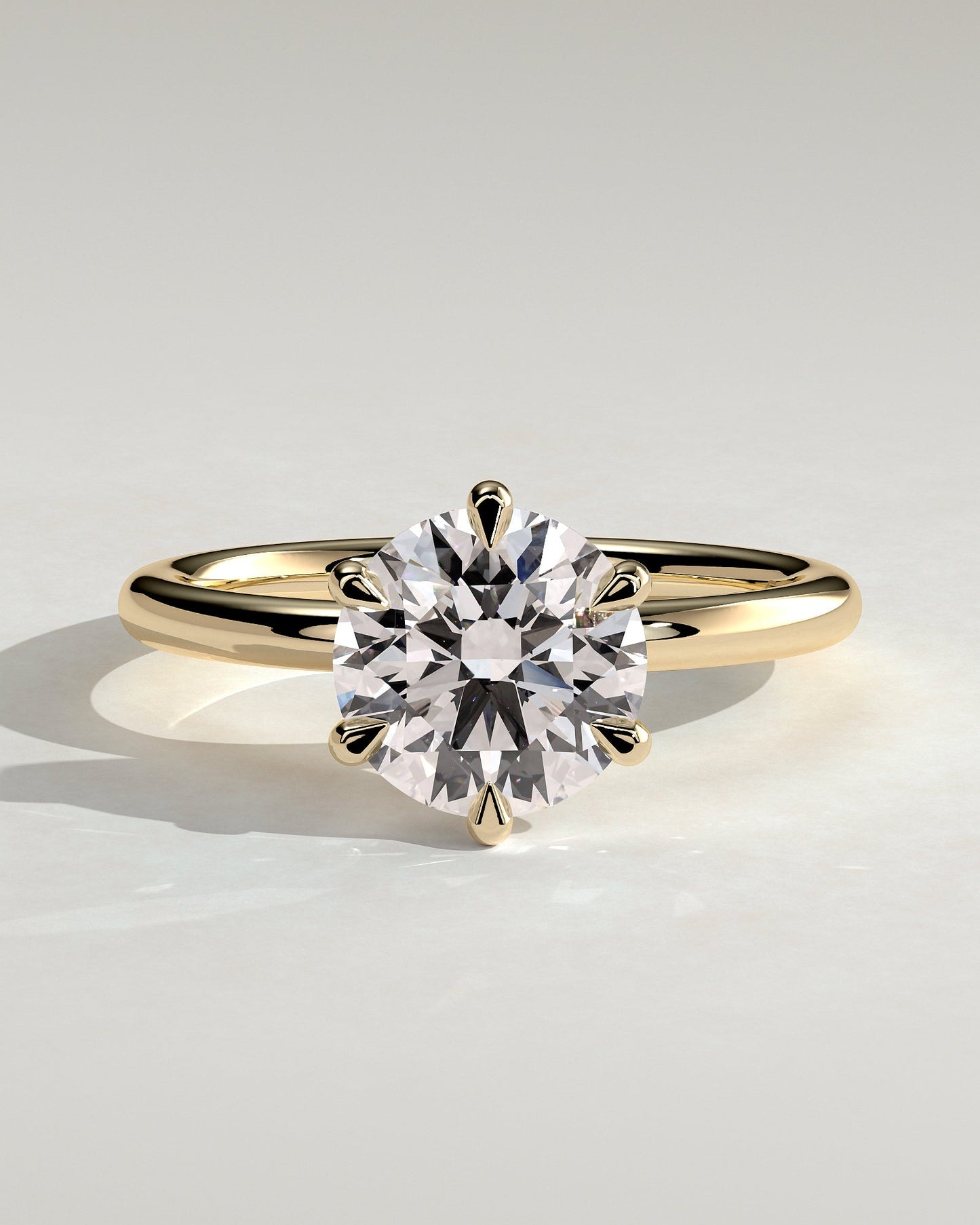 Round Halo, Pave & Split Shank Engagement Ring – 1.93 CT Lab Grown Diamond
