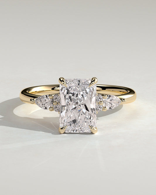 Round Halo, Pave & Split Shank Engagement Ring – 1.93 CT Lab Grown Diamond