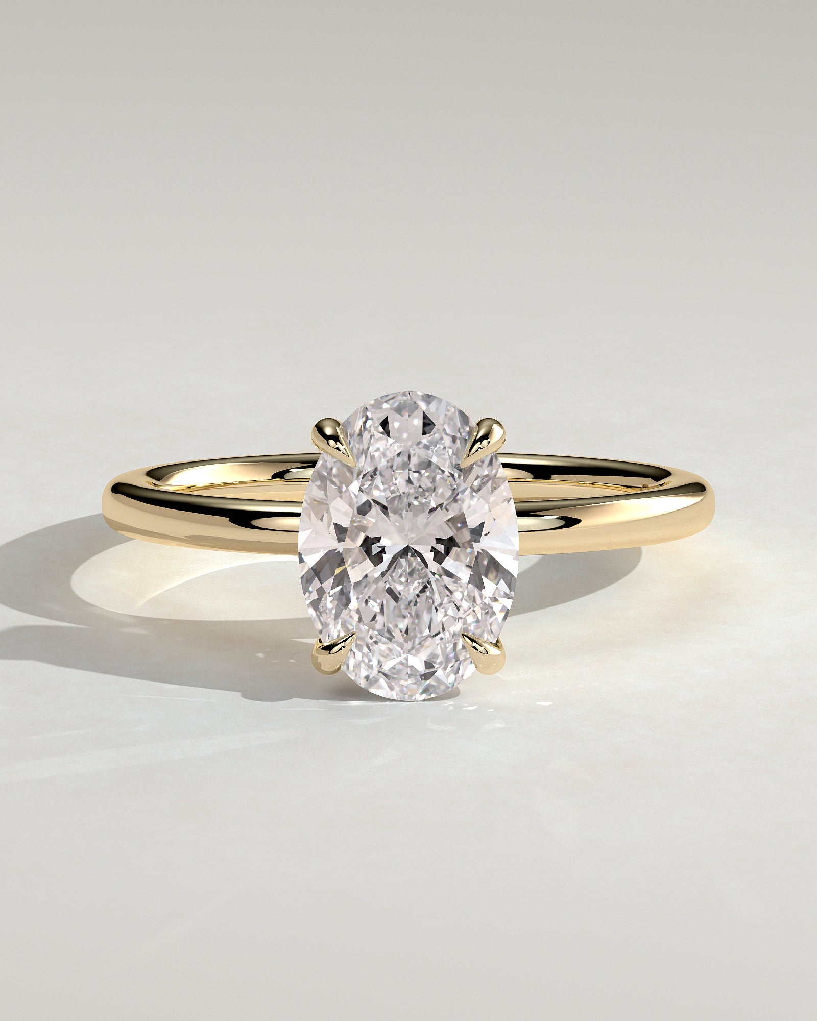 Round Halo, Pave & Split Shank Engagement Ring – 1.93 CT Lab Grown Diamond