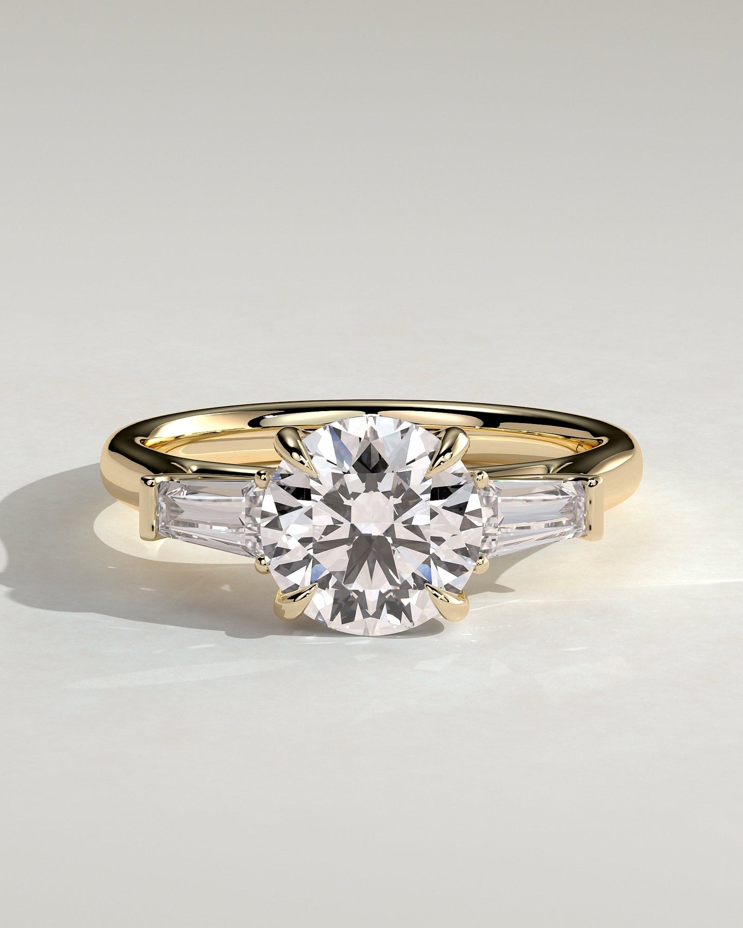 Round Halo, Pave & Split Shank Engagement Ring – 1.93 CT Lab Grown Diamond