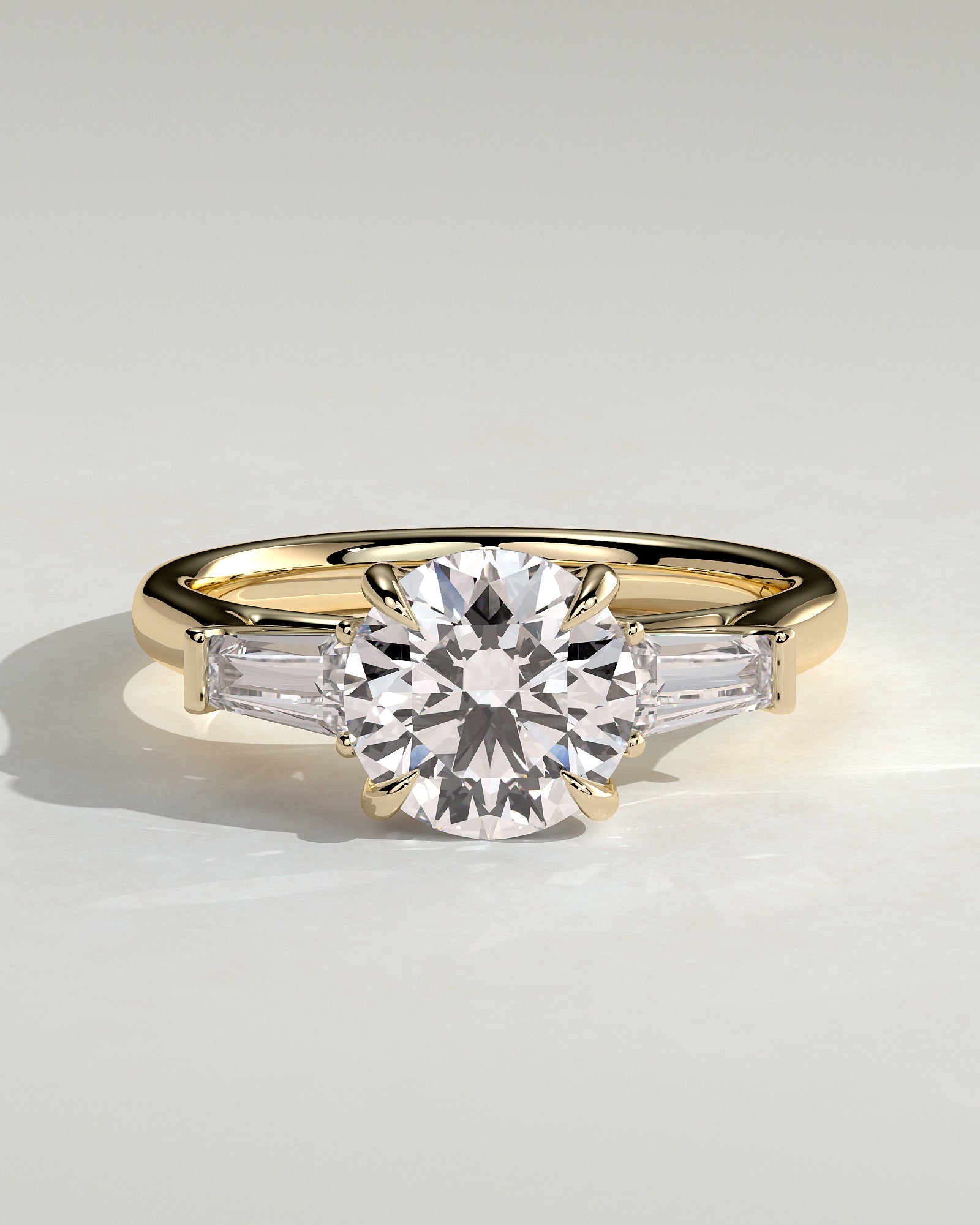Round Halo, Pave & Split Shank Engagement Ring – 1.93 CT Lab Grown Diamond