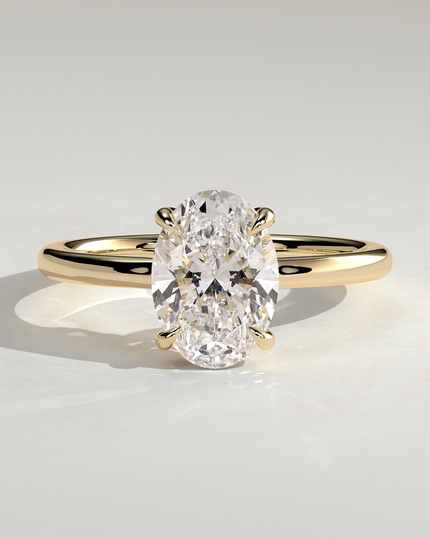 Round Halo, Pave & Split Shank Engagement Ring – 1.93 CT Lab Grown Diamond