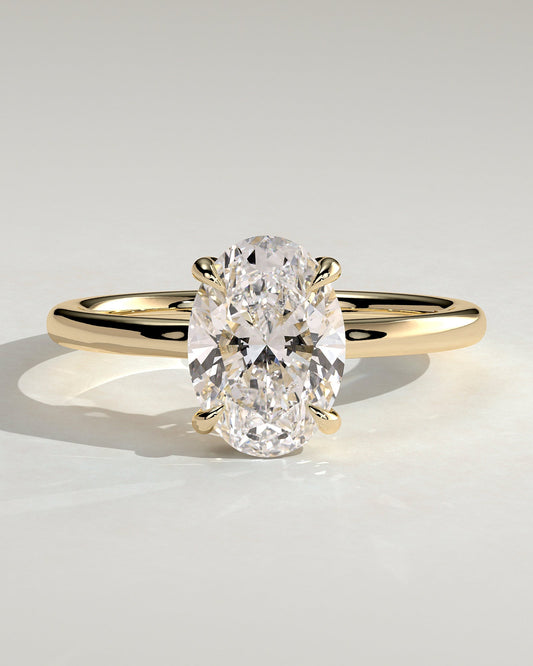 Round Halo, Pave & Split Shank Engagement Ring – 1.93 CT Lab Grown Diamond