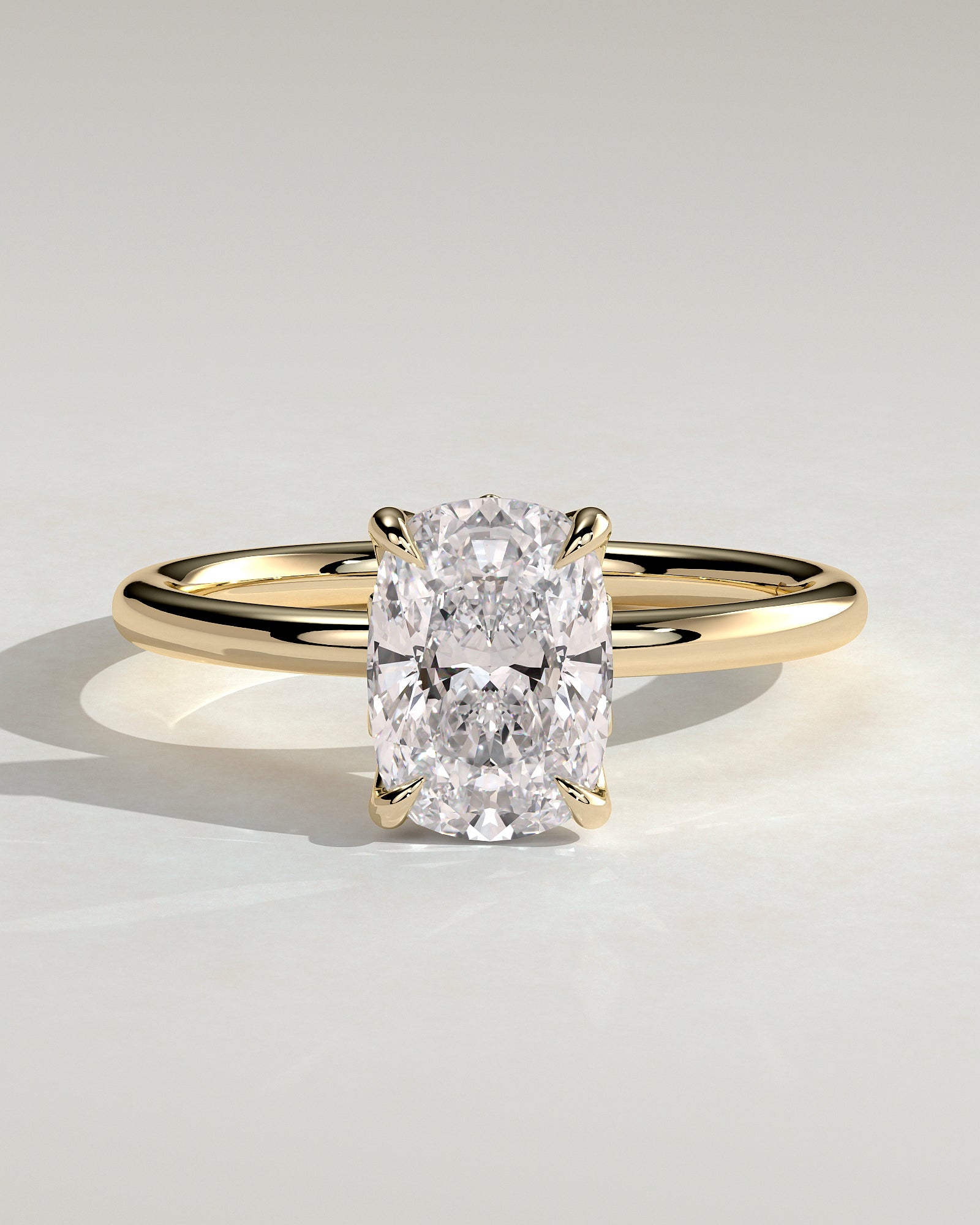 Round Halo, Pave & Split Shank Engagement Ring – 1.93 CT Lab Grown Diamond