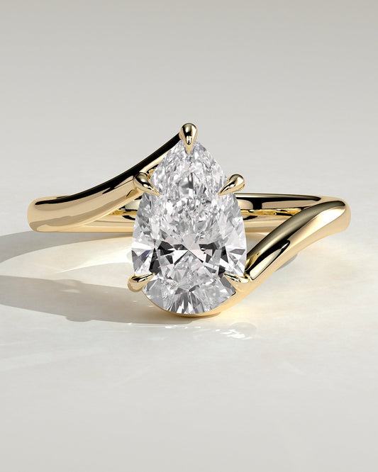 Round Halo, Pave & Split Shank Engagement Ring – 1.93 CT Lab Grown Diamond