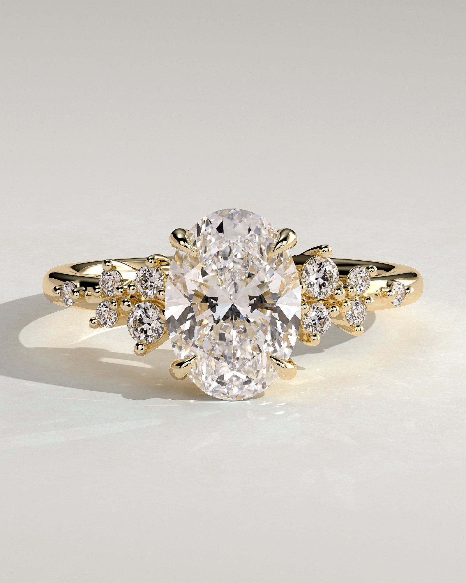 Round Halo, Pave & Split Shank Engagement Ring – 1.93 CT Lab Grown Diamond