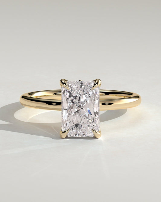 Round Halo, Pave & Split Shank Engagement Ring – 1.93 CT Lab Grown Diamond