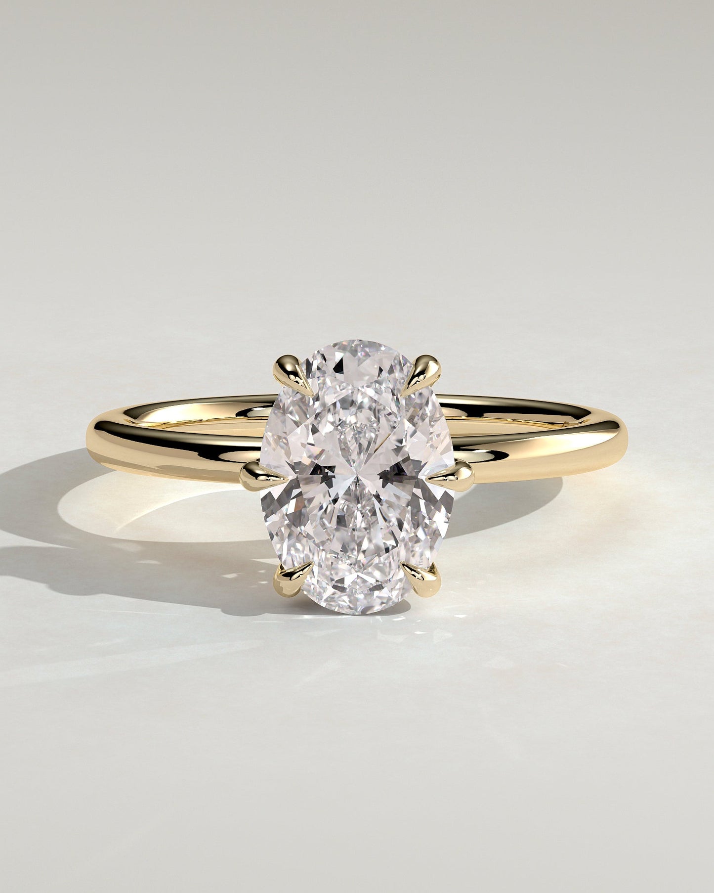 Round Halo, Pave & Split Shank Engagement Ring – 1.93 CT Lab Grown Diamond
