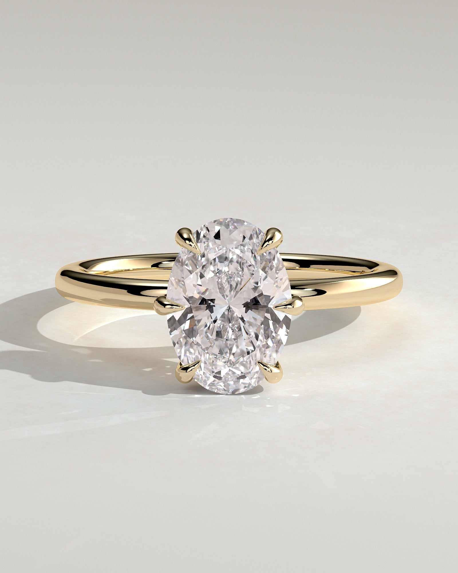 Round Halo, Pave & Split Shank Engagement Ring – 1.93 CT Lab Grown Diamond