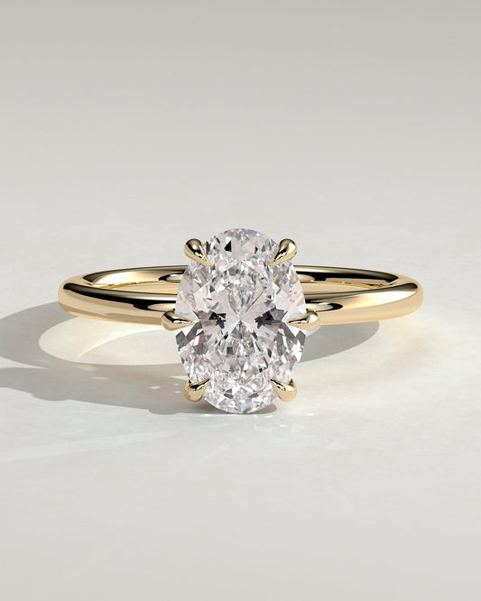 Round Halo, Pave & Split Shank Engagement Ring – 1.93 CT Lab Grown Diamond