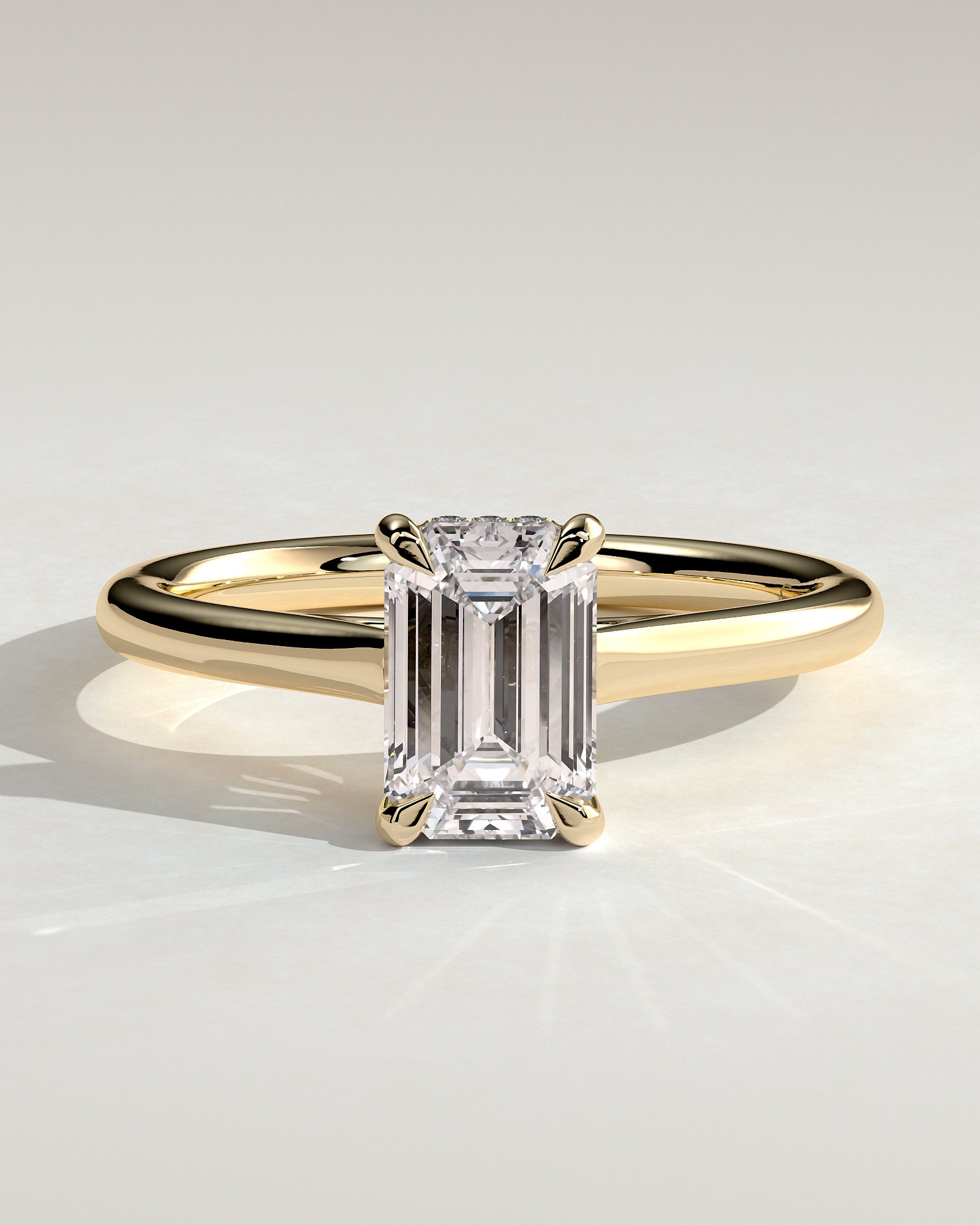 Round Halo, Pave & Split Shank Engagement Ring – 1.93 CT Lab Grown Diamond