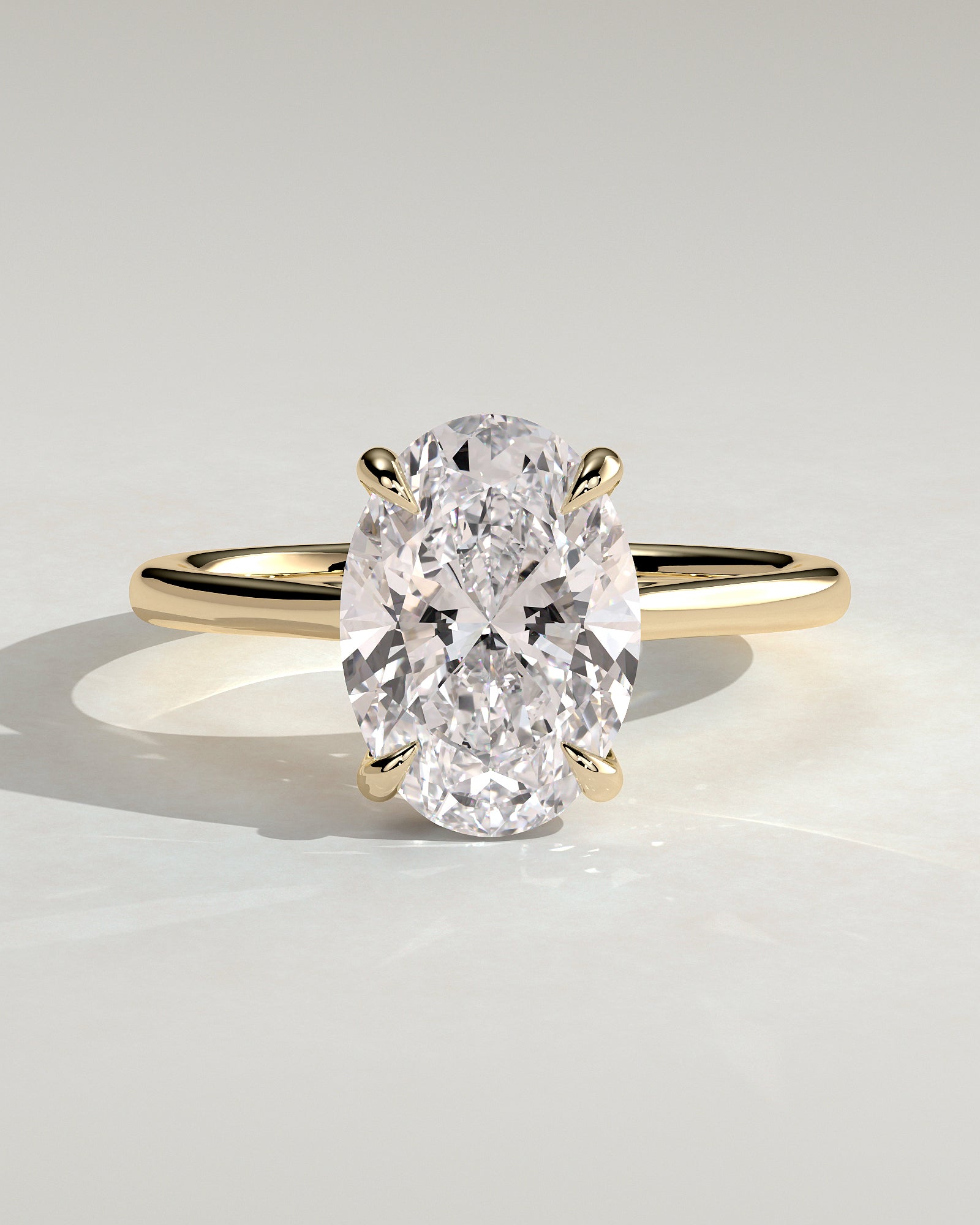 Round Halo, Pave & Split Shank Engagement Ring – 1.93 CT Lab Grown Diamond