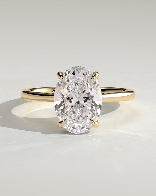 Round Halo, Pave & Split Shank Engagement Ring – 1.93 CT Lab Grown Diamond