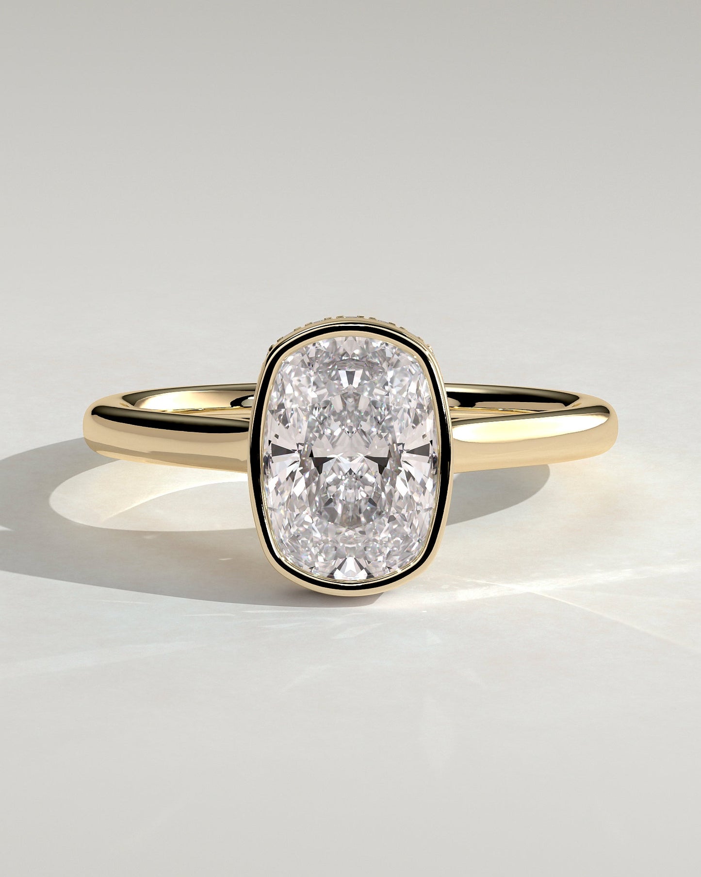 Round Halo, Pave & Split Shank Engagement Ring – 1.93 CT Lab Grown Diamond