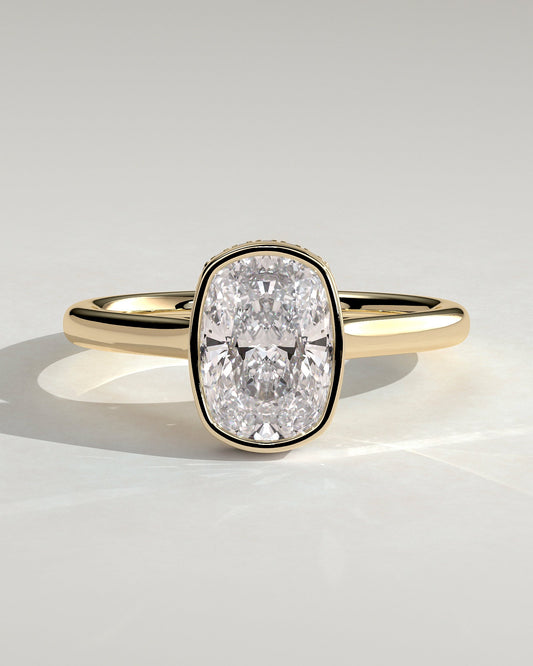 Round Halo, Pave & Split Shank Engagement Ring – 1.93 CT Lab Grown Diamond