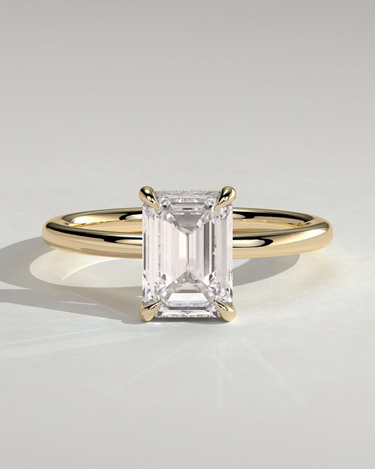 Round Halo, Pave & Split Shank Engagement Ring – 1.93 CT Lab Grown Diamond