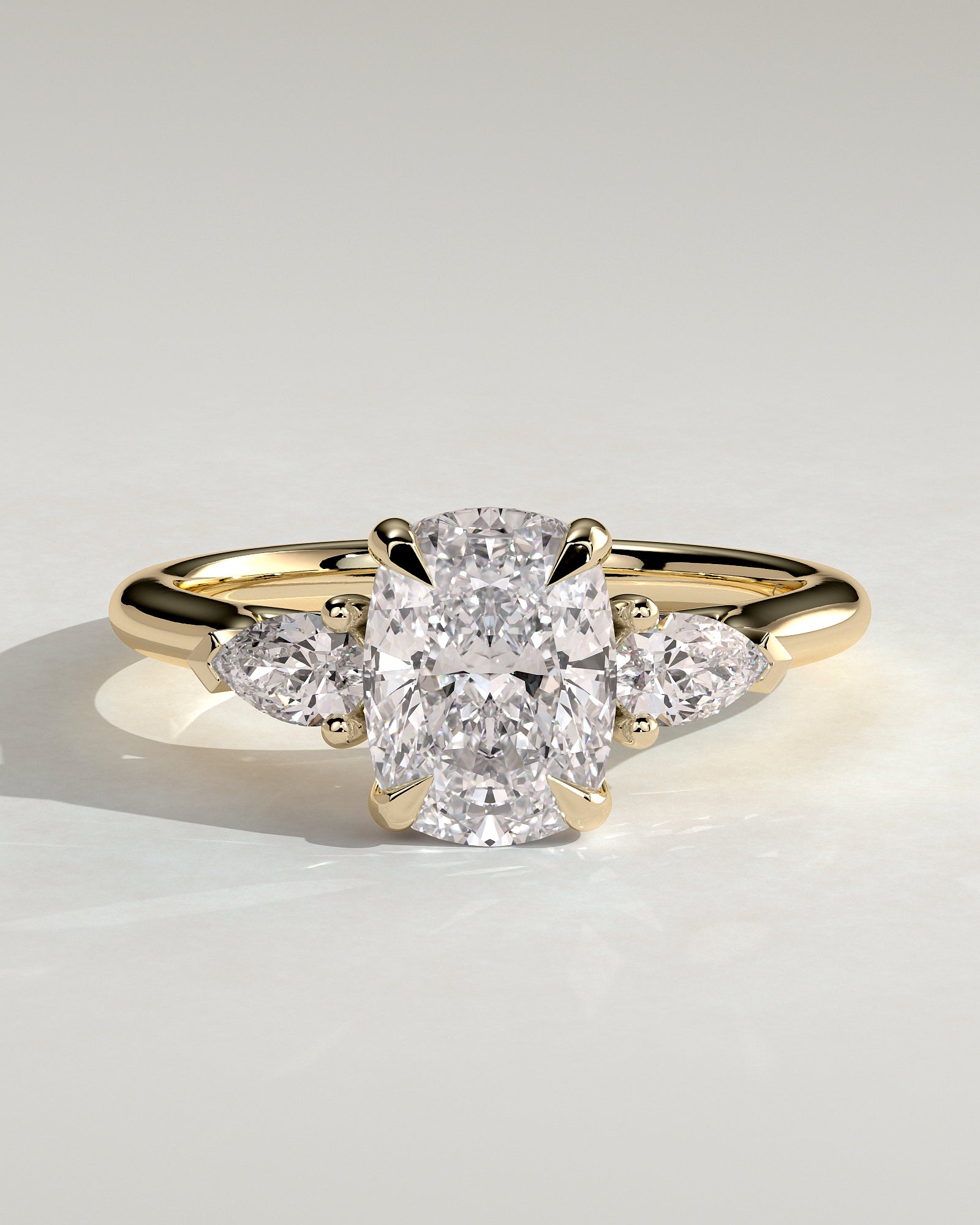 Round Halo, Pave & Split Shank Engagement Ring – 1.93 CT Lab Grown Diamond