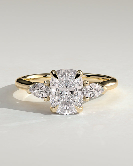 Round Halo, Pave & Split Shank Engagement Ring – 1.93 CT Lab Grown Diamond