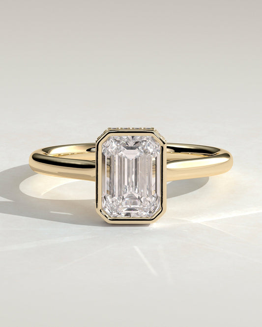 Round Halo, Pave & Split Shank Engagement Ring – 1.93 CT Lab Grown Diamond