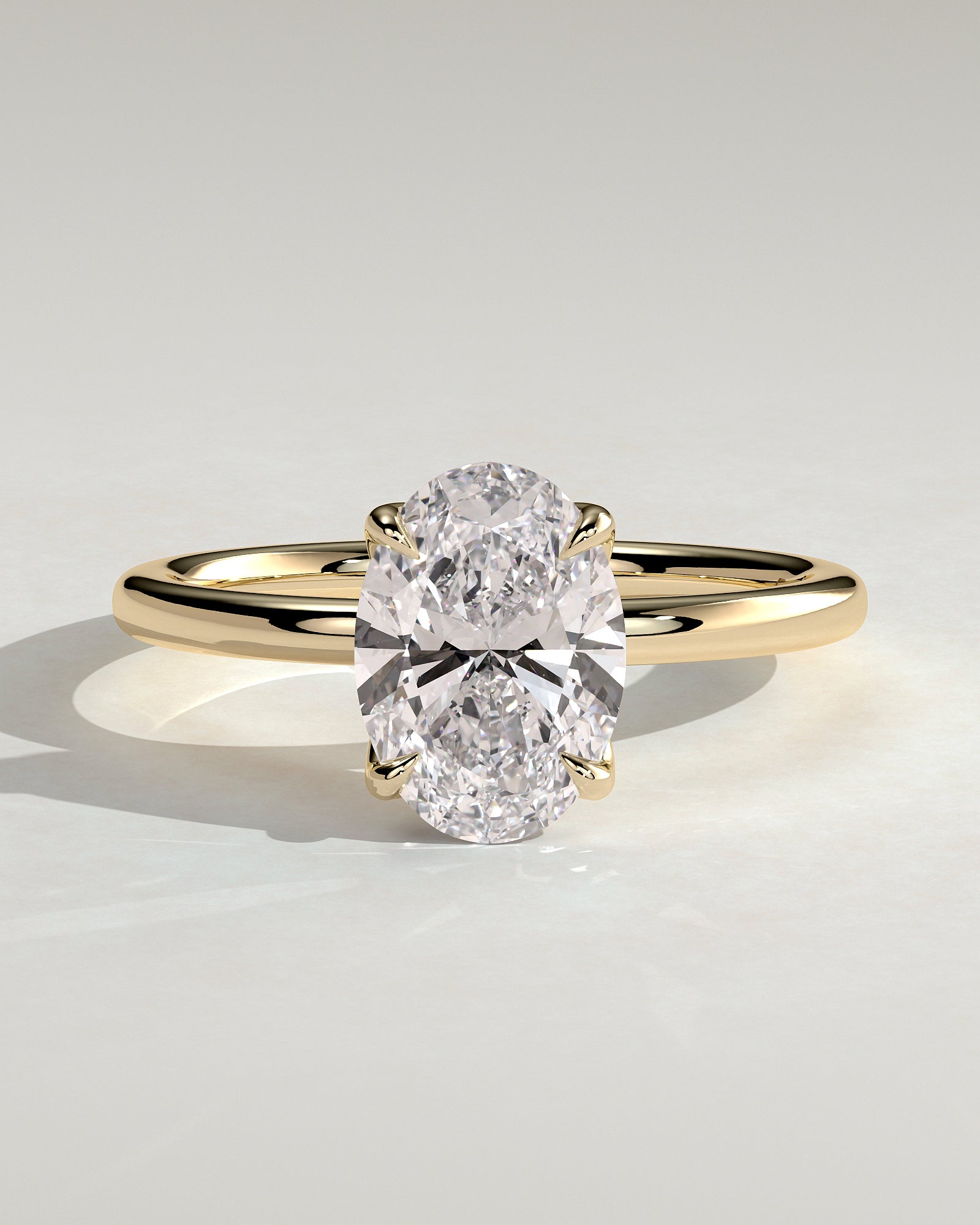 Round Halo, Pave & Split Shank Engagement Ring – 1.93 CT Lab Grown Diamond