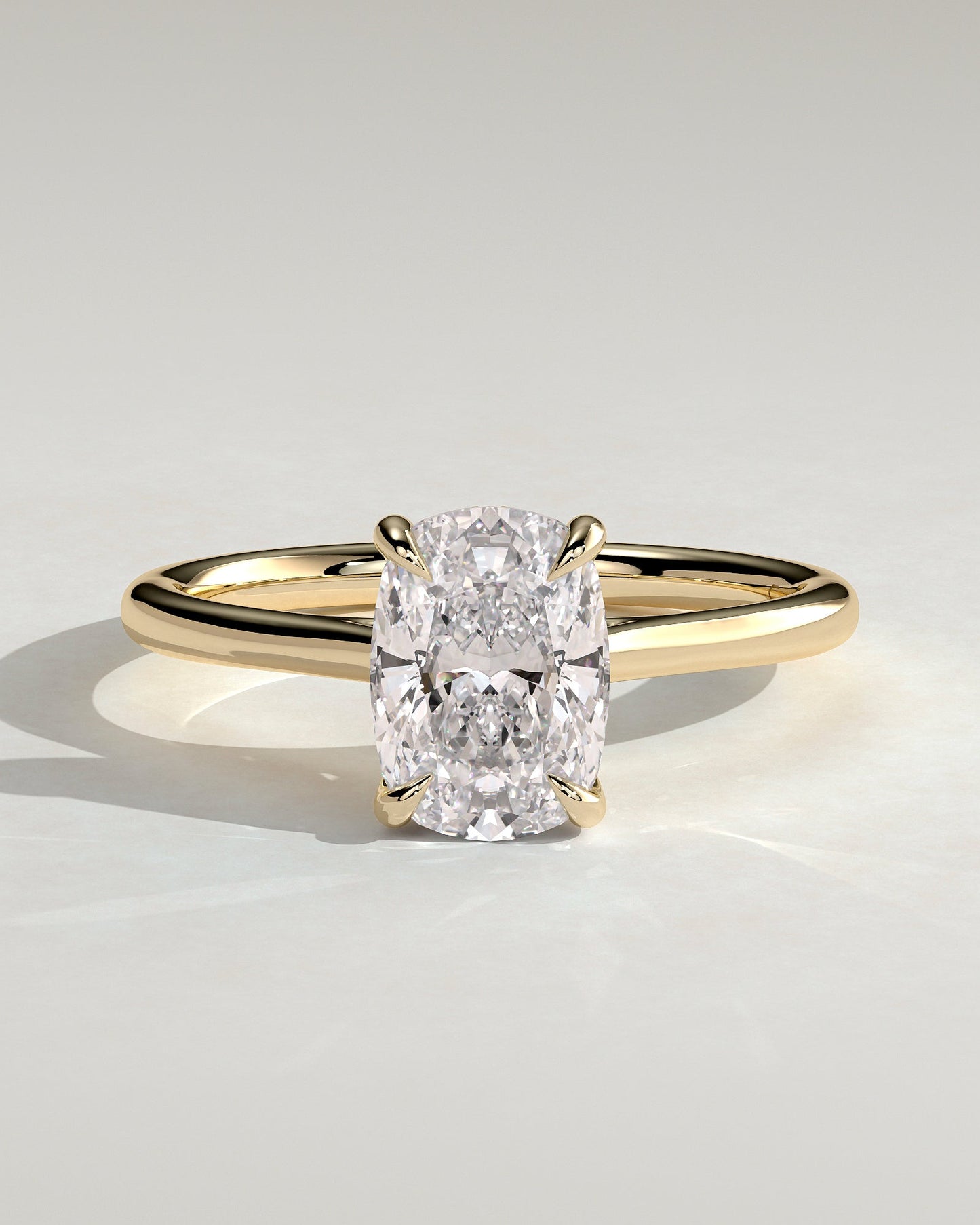 Round Halo, Pave & Split Shank Engagement Ring – 1.93 CT Lab Grown Diamond