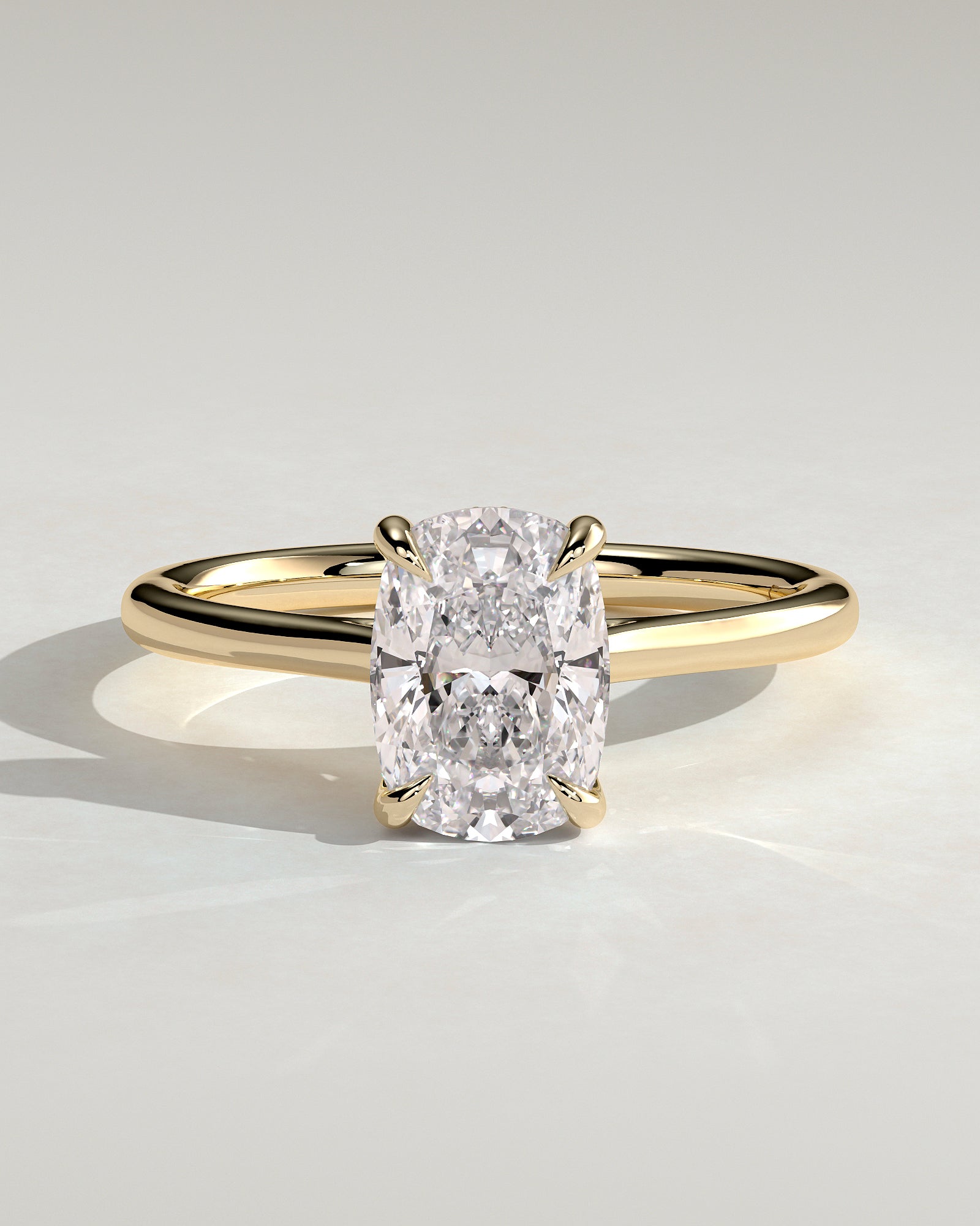 Round Halo, Pave & Split Shank Engagement Ring – 1.93 CT Lab Grown Diamond