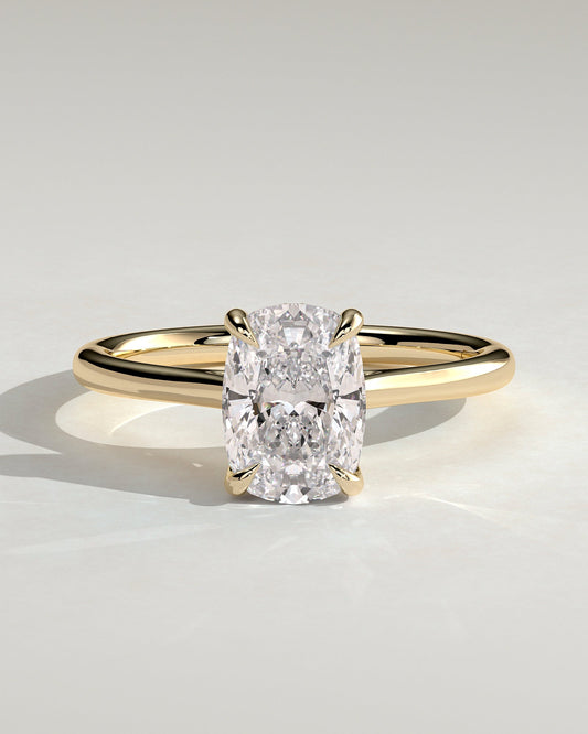 Round Halo, Pave & Split Shank Engagement Ring – 1.93 CT Lab Grown Diamond