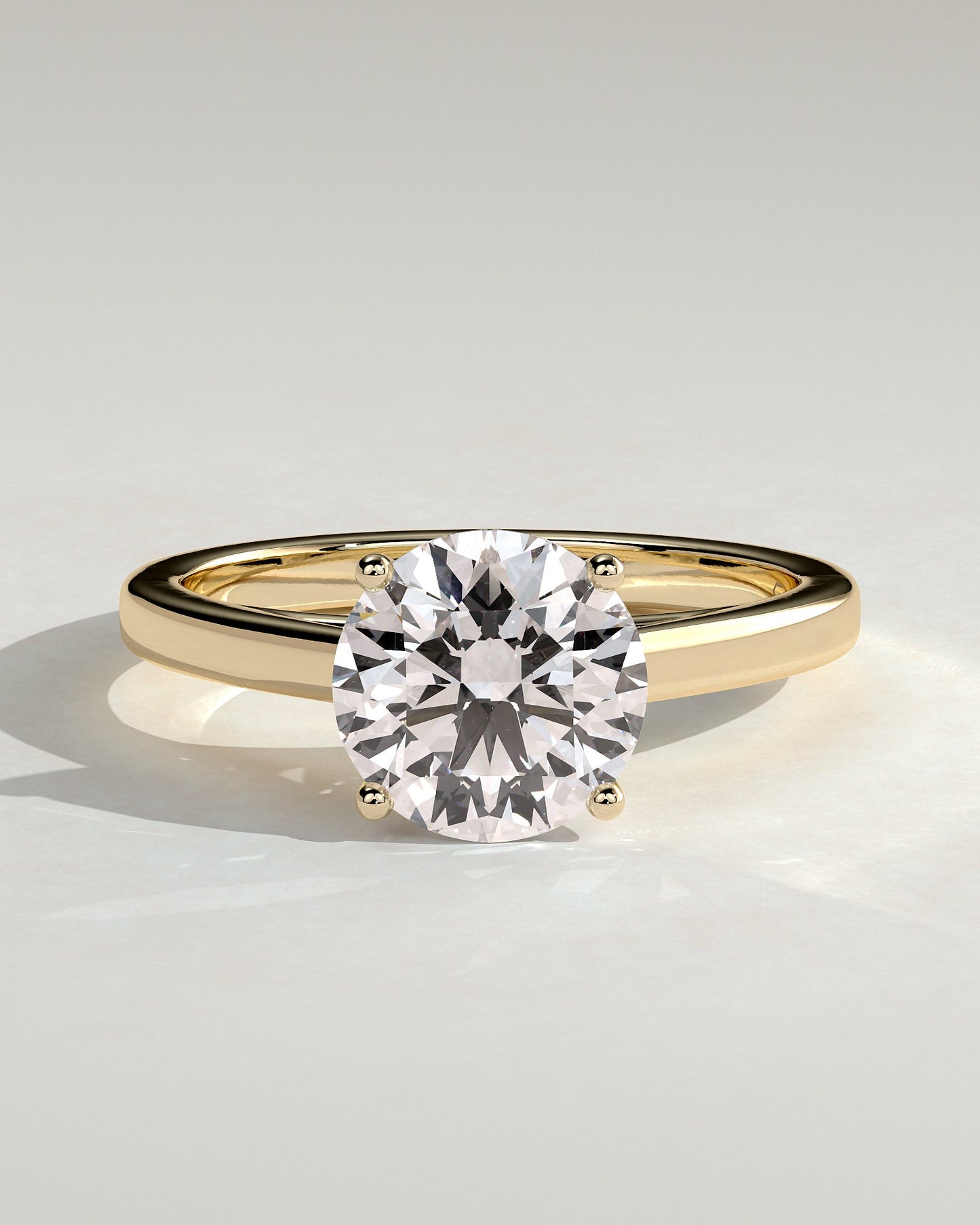 Round Halo, Pave & Split Shank Engagement Ring – 1.93 CT Lab Grown Diamond