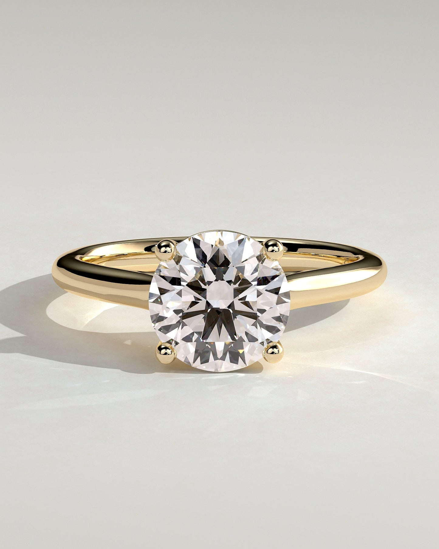 Round Halo, Pave & Split Shank Engagement Ring – 1.93 CT Lab Grown Diamond