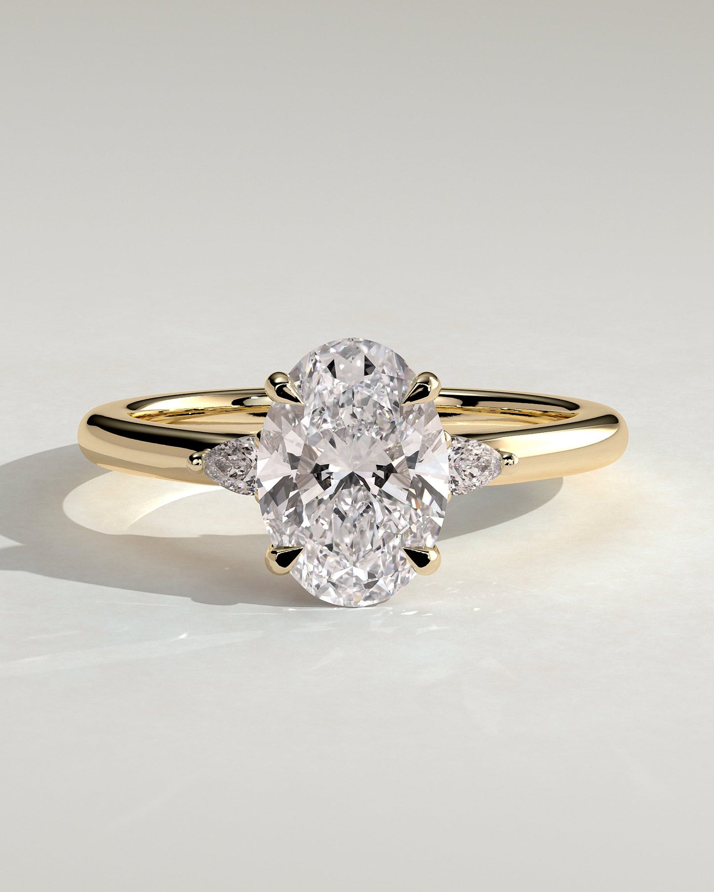 Round Halo, Pave & Split Shank Engagement Ring – 1.93 CT Lab Grown Diamond