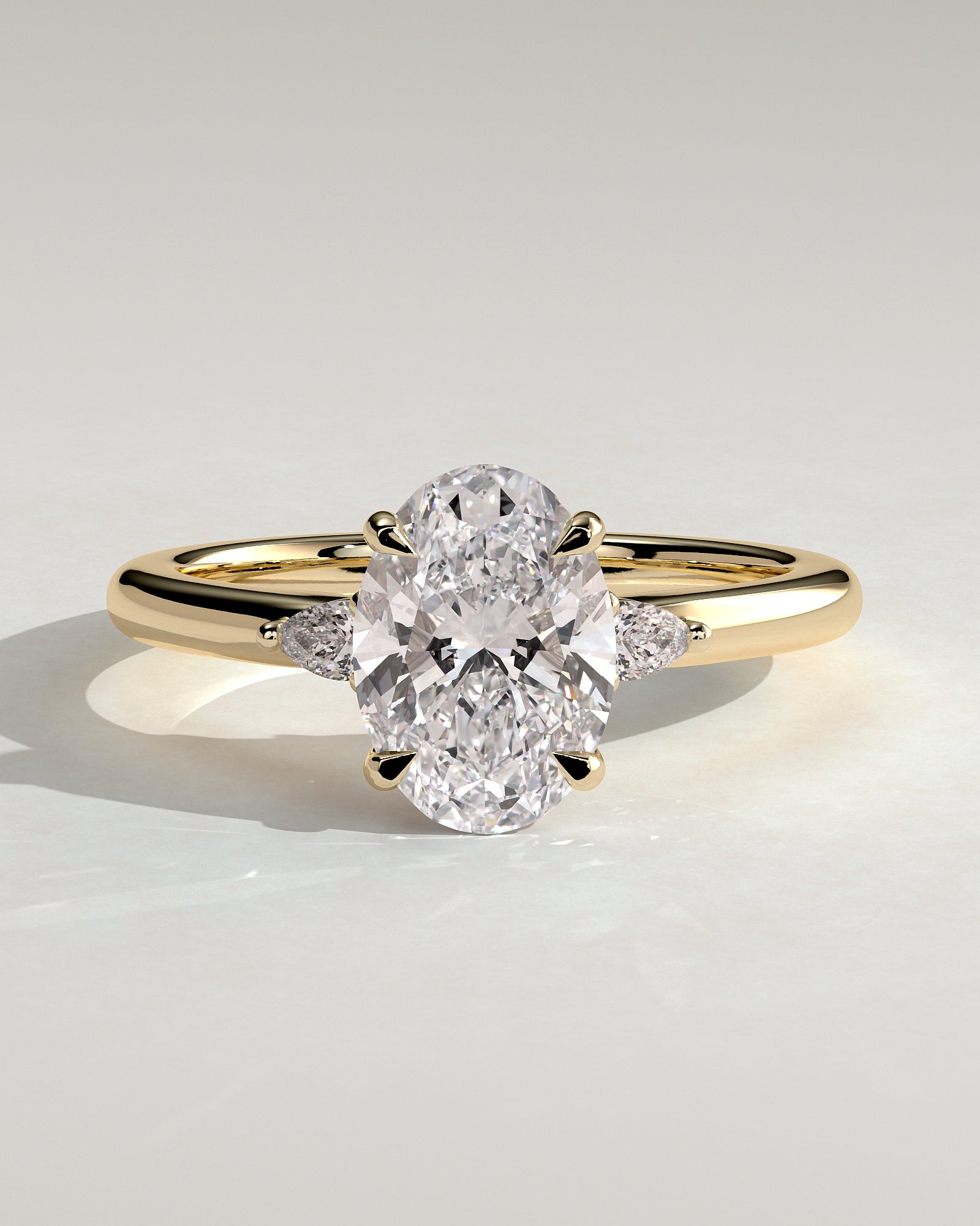 Round Halo, Pave & Split Shank Engagement Ring – 1.93 CT Lab Grown Diamond