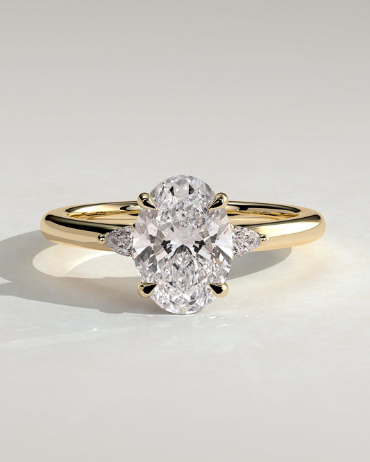Round Halo, Pave & Split Shank Engagement Ring – 1.93 CT Lab Grown Diamond