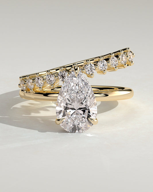 Round Halo, Pave & Split Shank Engagement Ring – 1.93 CT Lab Grown Diamond