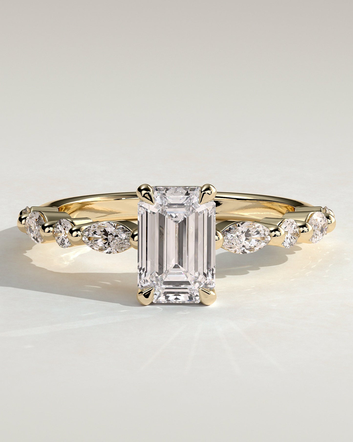 Round Halo, Pave & Split Shank Engagement Ring – 1.93 CT Lab Grown Diamond