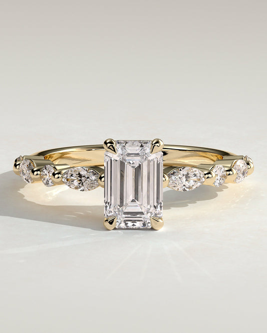Round Halo, Pave & Split Shank Engagement Ring – 1.93 CT Lab Grown Diamond