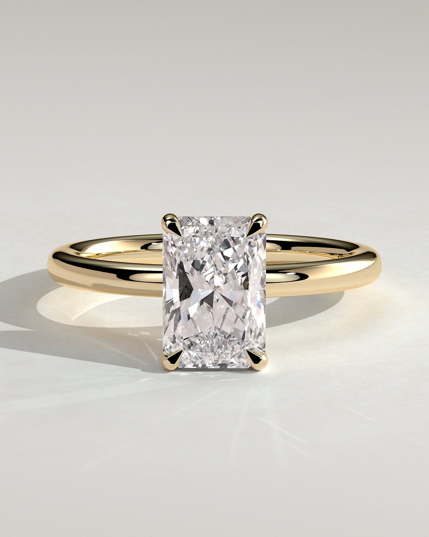 Round Halo, Pave & Split Shank Engagement Ring – 1.93 CT Lab Grown Diamond
