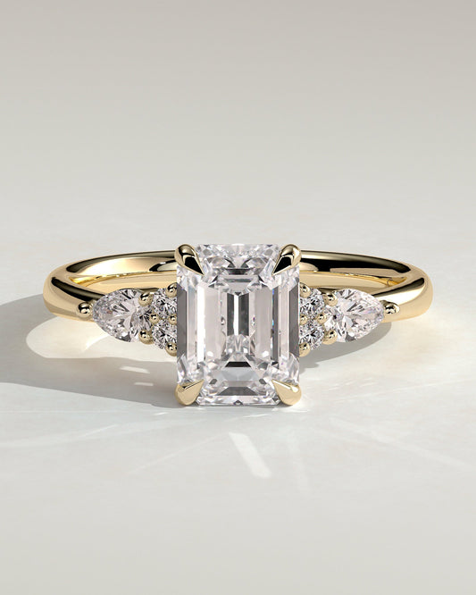 Round Halo, Pave & Split Shank Engagement Ring – 1.93 CT Lab Grown Diamond