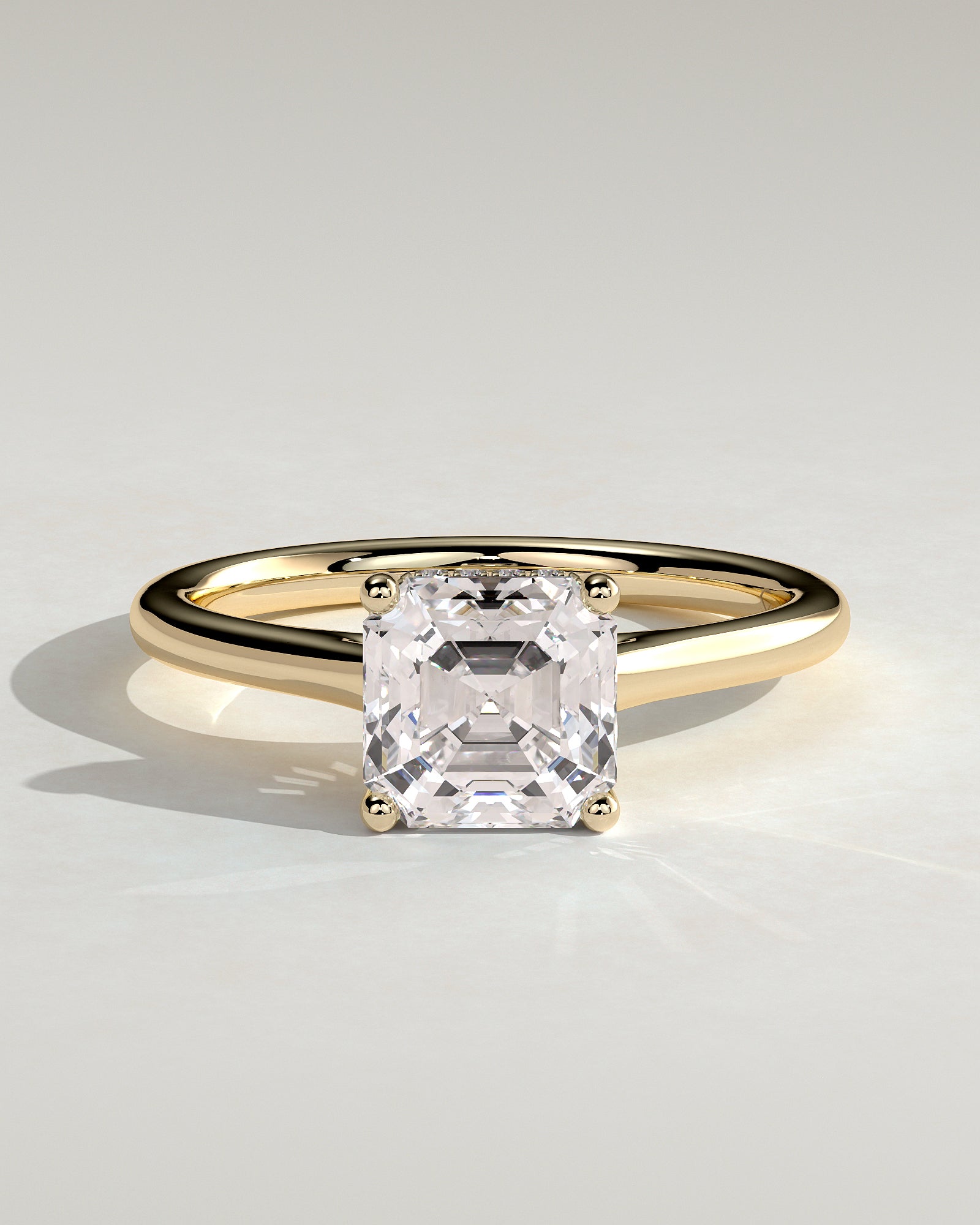 Round Halo, Pave & Split Shank Engagement Ring – 1.93 CT Lab Grown Diamond