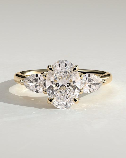 Round Halo, Pave & Split Shank Engagement Ring – 1.93 CT Lab Grown Diamond