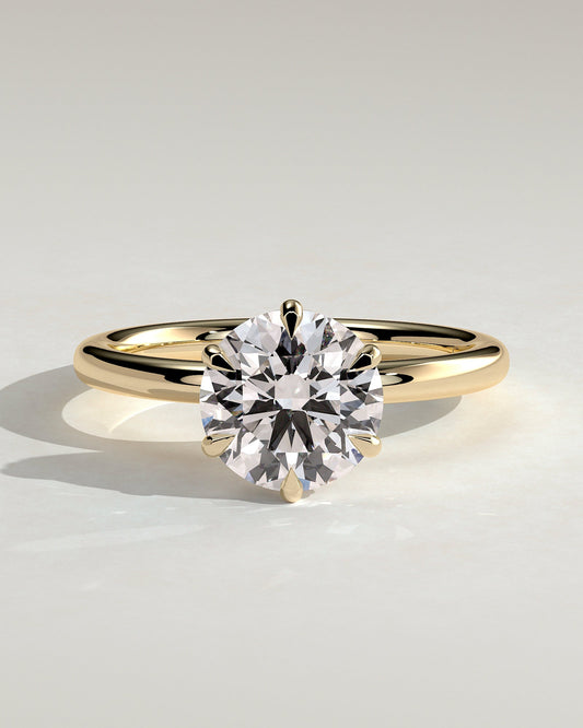 Round Halo, Pave & Split Shank Engagement Ring – 1.93 CT Lab Grown Diamond