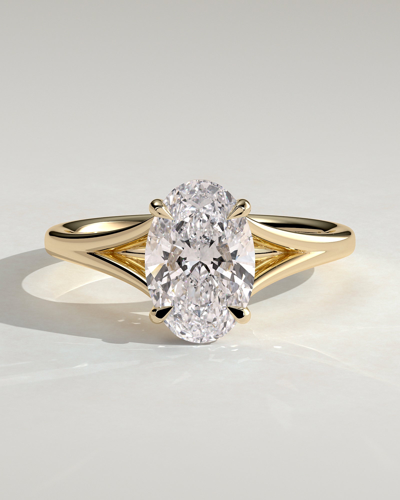 Round Halo, Pave & Split Shank Engagement Ring – 1.93 CT Lab Grown Diamond