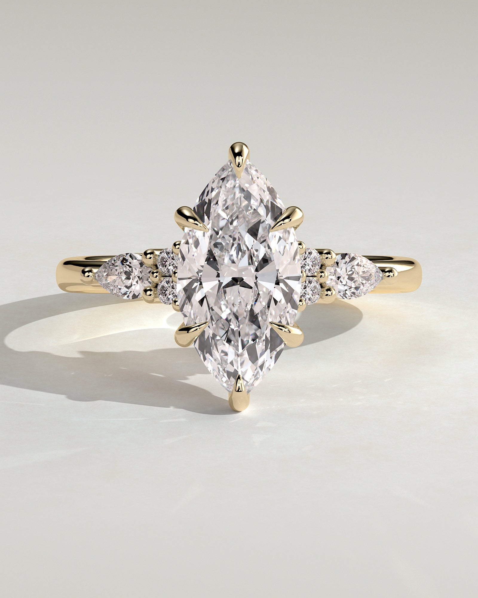 Round Halo, Pave & Split Shank Engagement Ring – 1.93 CT Lab Grown Diamond