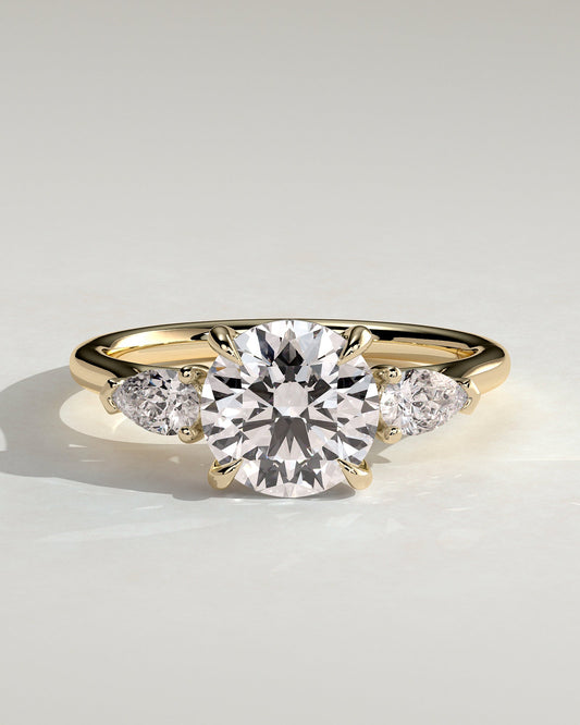 Round Halo, Pave & Split Shank Engagement Ring – 1.93 CT Lab Grown Diamond