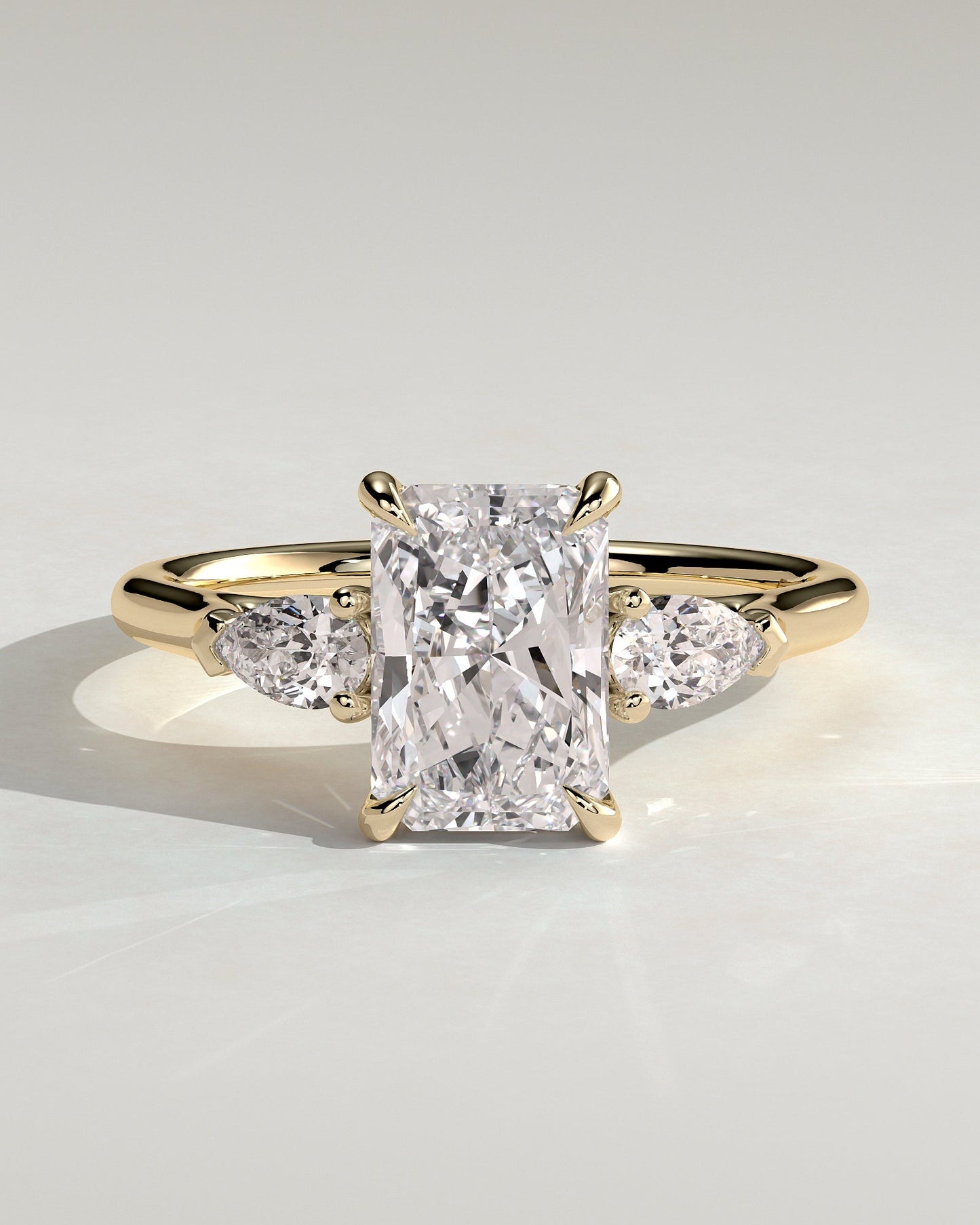 Round Halo, Pave & Split Shank Engagement Ring – 1.93 CT Lab Grown Diamond